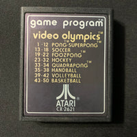 ATARI 2600 Video Olympics tested video game cartridge CX2621 Pong variations