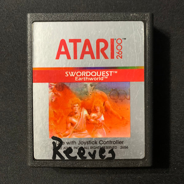 ATARI 2600 Swordquest: Earthworld 1982 adventure tested video game cartridge