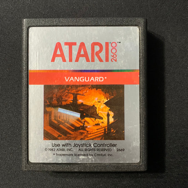 ATARI 2600 Vanguard tested video game cartridge 1982 pic label Centuri