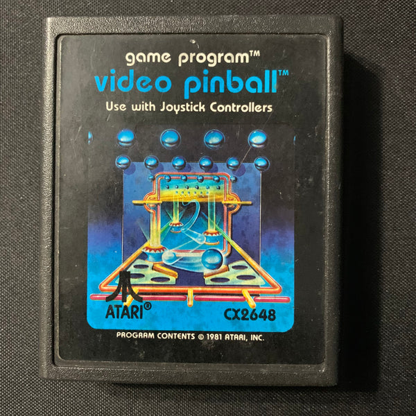 ATARI 2600 Video Pinball tested game cartridge 1981 pic label lower case CX2648