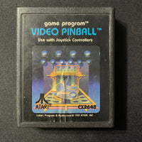 ATARI 2600 Video Pinball uppercase label tested video game cartridge CX2648