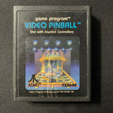 ATARI 2600 Video Pinball uppercase label tested video game cartridge CX2648