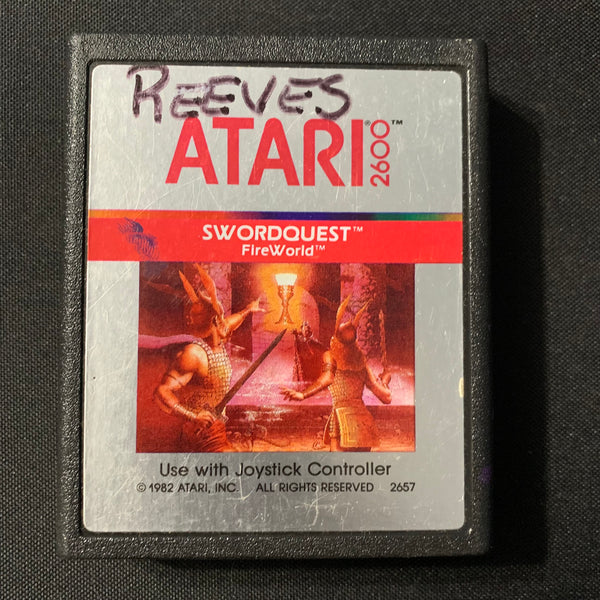ATARI 2600 Swordquest: Fireworld tested video game cartridge adventure 1982 2657