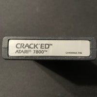 ATARI 7800 Crack'ed tested video game cartridge CX7836 1987