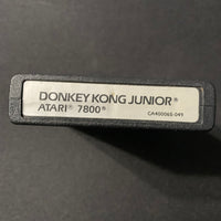 ATARI 7800 Donkey Kong Junior tested video game cartridge color label