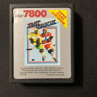 ATARI 7800 Hat Trick tested video game cartridge hockey sports 1987