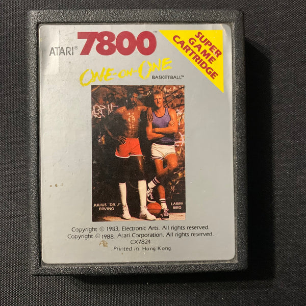 ATARI 7800 One On One tested basketball video game cartridge 1988 CX7824
