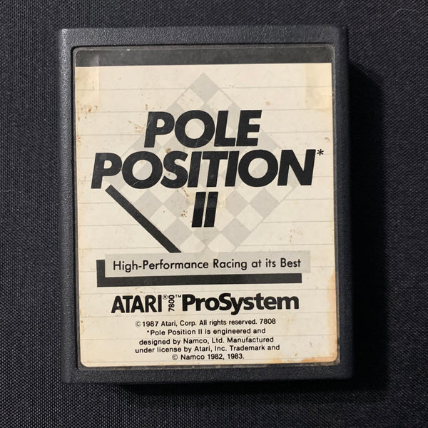 ATARI 7800 Pole Position II tested racing video game cartridge 1987