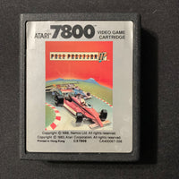ATARI 7800 Pole Position II pic label tested video game cartridge 1988 racing