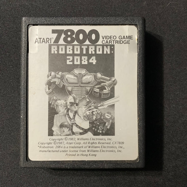 ATARI 7800 Robotron 2084 tested video game cartridge arcade classic retro gaming