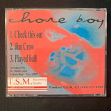 CD Chore Boy self-titled (1999) 3-song demo electronic Toledo Ohio dance techno w/vocal