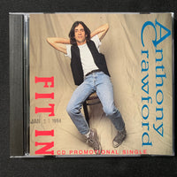 CD Anthony Crawford 'Fit In' (1993) 1-track radio DJ promo single Little Dog Records