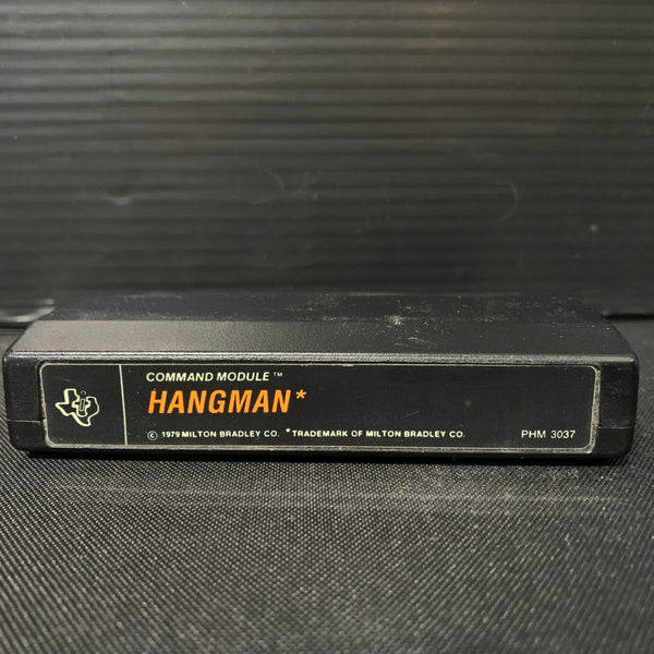 TEXAS INSTRUMENTS TI 99/4A Hangman (1979)  tested video game cartridge black label