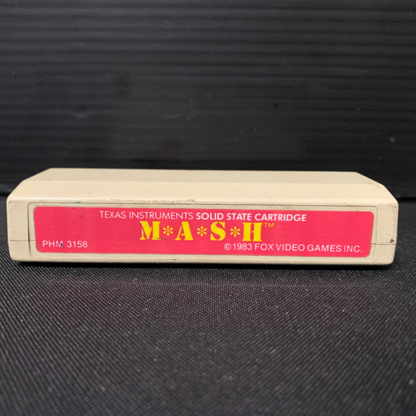 TEXAS INSTRUMENTS TI 99/4A MASH (1983) video game cartridge M*A*S*H speech