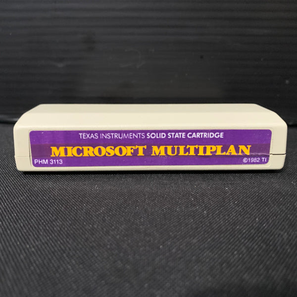 TEXAS INSTRUMENTS TI 99/4A Microsoft Multiplan cartridge purple label spreadsheet