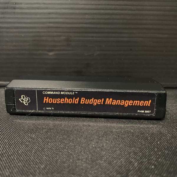 TEXAS INSTRUMENTS TI 99/4A Household Budget Management (1979) software cartridge