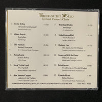 CD Detroit Concert Choir 'Choir of the World' (1996) choral vocal Gordon Nelson