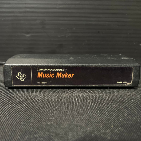 TEXAS INSTRUMENTS TI 99/4A Music Maker (1980) cartridge black label chiptunes