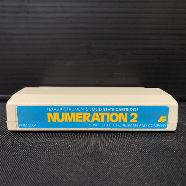 TEXAS INSTRUMENTS TI 99/4A Numeration 2 (1982) Scott Foresman math cartridge