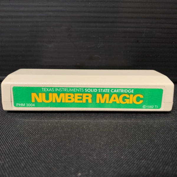 TEXAS INSTRUMENTS TI 99/4A Number Magic (1982) educational cartridge green label