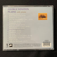 CD George Winston 'Plains' (1999) solo instrumental piano Windham Hill