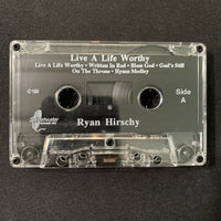 CASSETTE Ryan Hirschy 'Live a Life Worthy' (1996) Christian vocalist CCM Indiana