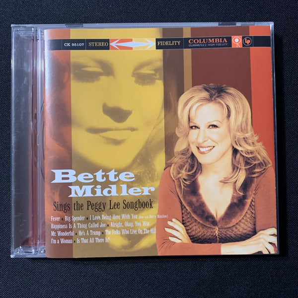 CD Bette Midler 'Sings the Peggy Lee Songbook' (2005) pop vocal Barry Manilow