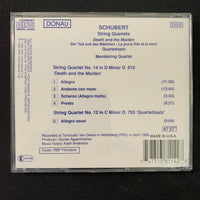 CD Schubert 'String Quartets' (1992) Death and the Maiden, Quartettsatz, Mandelring Quartet