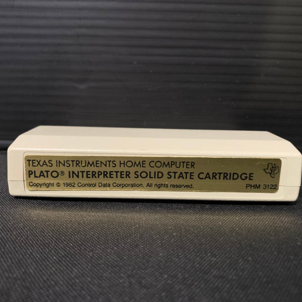 TEXAS INSTRUMENTS TI 99/4A PLATO Interpreter (1983) cartridge tested Control Data