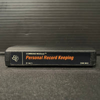 TEXAS INSTRUMENTS TI 99/4A Personal Record Keeping (1980) cartridge black label