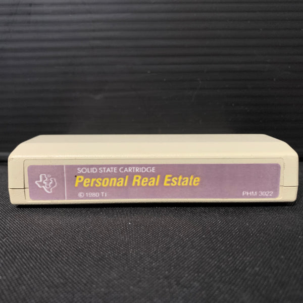TEXAS INSTRUMENTS TI 99/4A Personal Real Estate (1980) cartridge mauve label