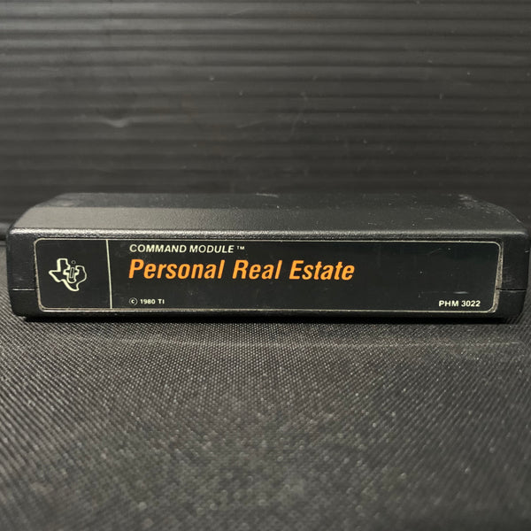 TEXAS INSTRUMENTS TI 99/4A Personal Real Estate (1980) cartridge black label