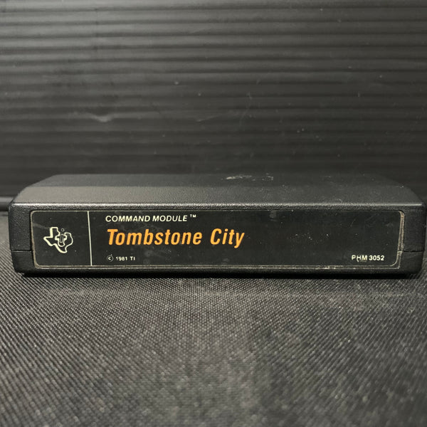 TEXAS INSTRUMENTS TI 99/4A Tombstone City (1981) game cartridge black label