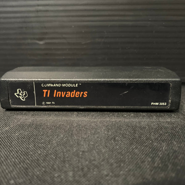 TEXAS INSTRUMENTS TI 99/4A TI Invaders (1981) video game cartridge black label