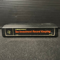 TEXAS INSTRUMENTS TI 99/4A Tax/Investment Record Keeping cartridge (1980) black