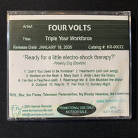 CD Four Volts 'Triple Your Work Force' (2004) rare advance promo Britpop indie shoegaze