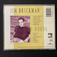 CD Jim Brickman 'No Words' (1994) solo piano Windham Hill Rocket To the Moon!