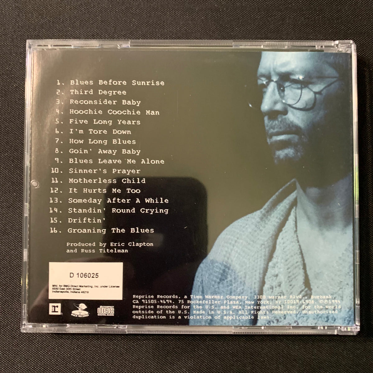 CD Eric Clapton 'From the Cradle' (1994) Hoochie Coochie Man – The ...