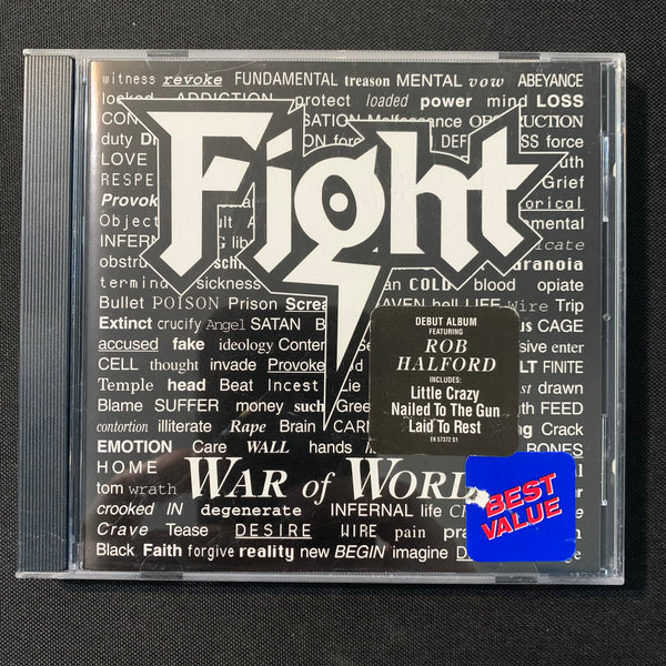 CD Fight 'War of Words' (1993) Rob Halford, Little Crazy, Nailed To the Gun