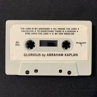 CASSETTE Abraham Kaplan 'Glorious' (1974) Camerata Singers choral music NYC