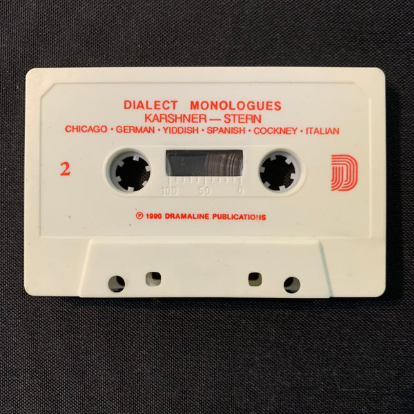 CASSETTE Roger Karshner/David Allen Stern 'Dialect Monologues' (1990) acting coach