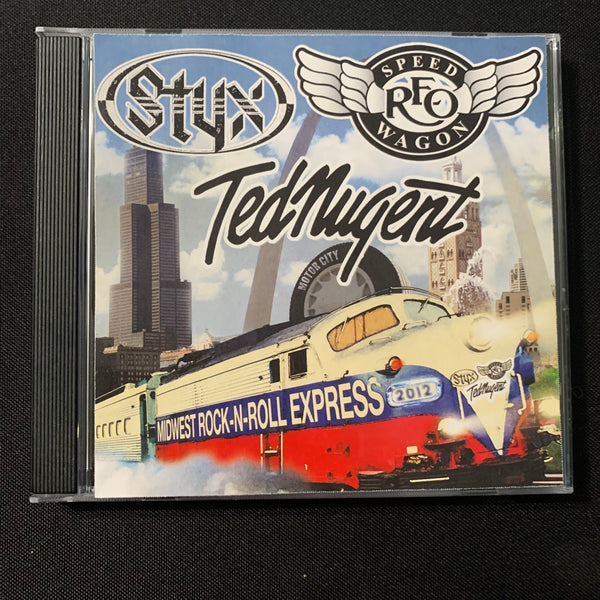 CD Midwest Rock n Roll Express 2012 rare radio show Styx/REO Speedwagon/Ted Nugent