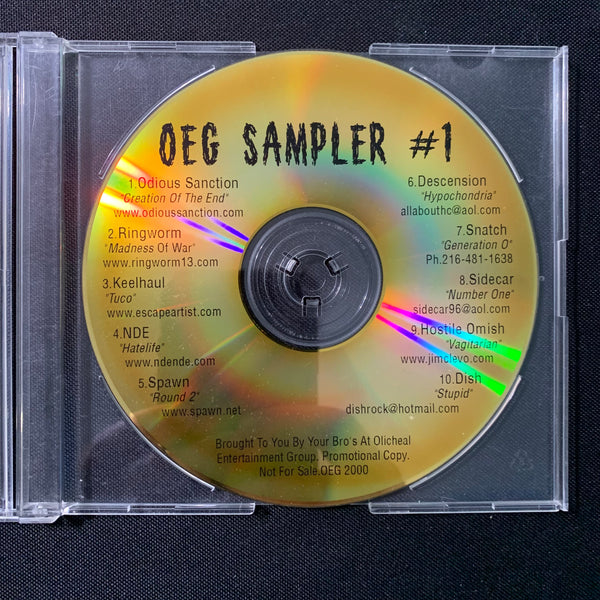 CD OEG Sampler #1 (2000) Hostile Omish, Odious Sanction, Ringworm, Keelhaul