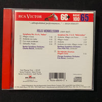 CD Mendelssohn 'Symphony No. 4 Italian' Charles Munch Boston Symphony (1995)