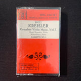 CASSETTE Fritz Kreisler 'Complete Violin Music Vol. 1' TAPE 3 ONLY Oscar Shumsky