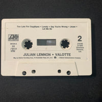 CASSETTE Julian Lennon 'Valotte' (1984) Too Late For Goodbyes tape