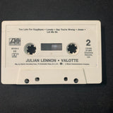 CASSETTE Julian Lennon 'Valotte' (1984) Too Late For Goodbyes tape