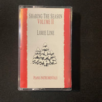 CASSETTE Lorie Line 'Sharing the Season Vol. II' (1993) Christmas piano instrumentals