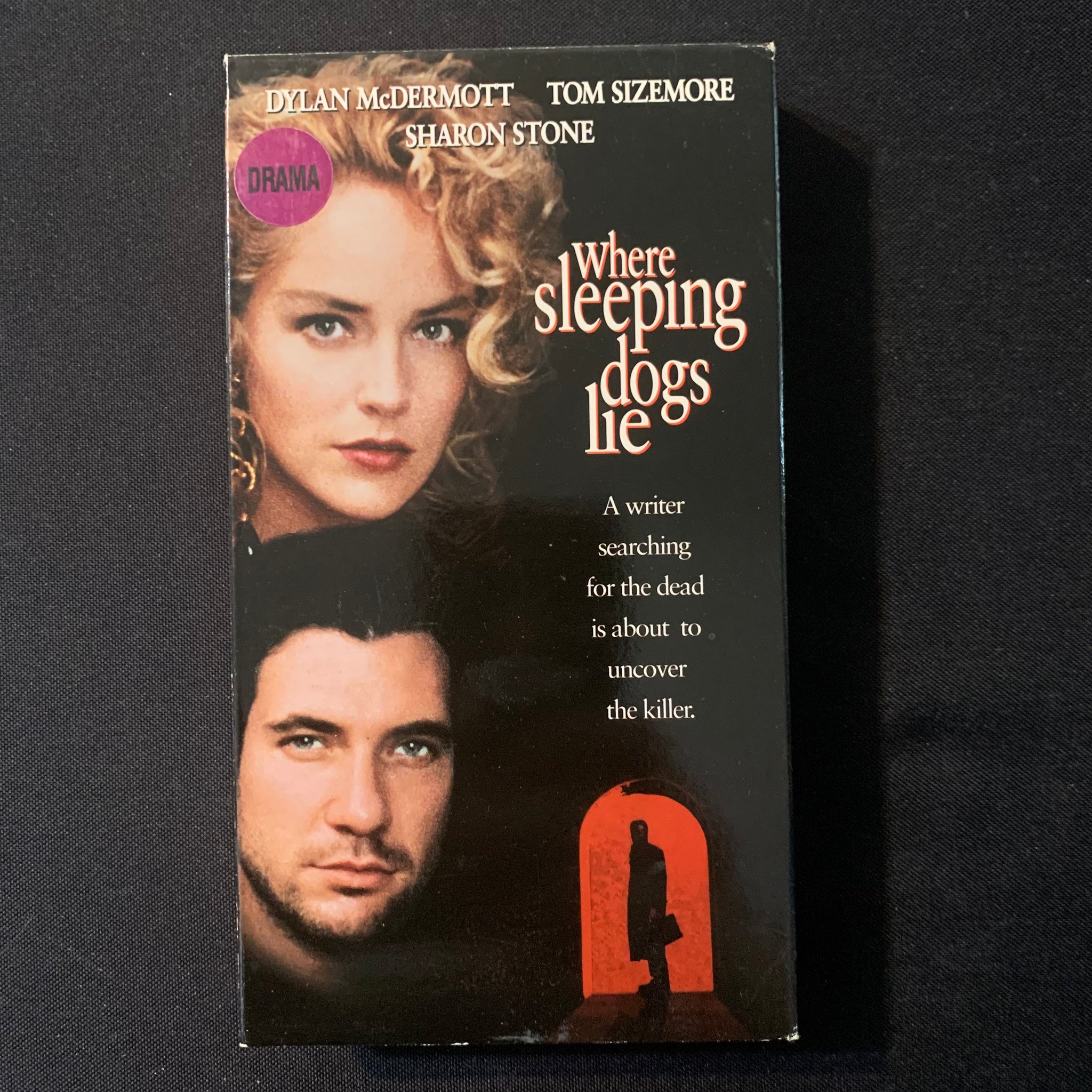 VHS Where Sleeping Dogs Lie (1992) Dylan McDermott, Sharon Stone