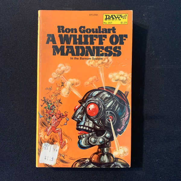 BOOK Ron Goulart 'A Whiff of Madness' (1976) DAW science fiction